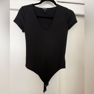 Express V Neck Bodysuit Small